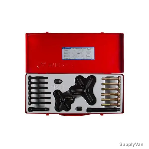 Kingtony Steering Wheel Puller Set, 9BG11, 18 Pcs/Set