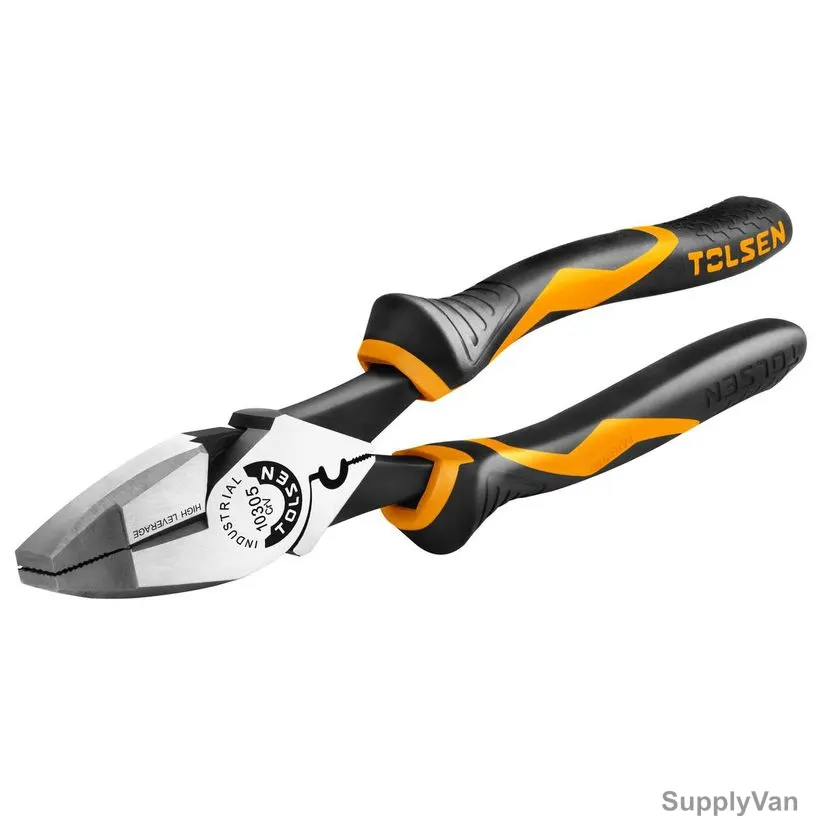 Tolsen High Leverage Side Cutting Plier With Fish Tape Puller and Crimper, 10305, 240MM Length — image 1