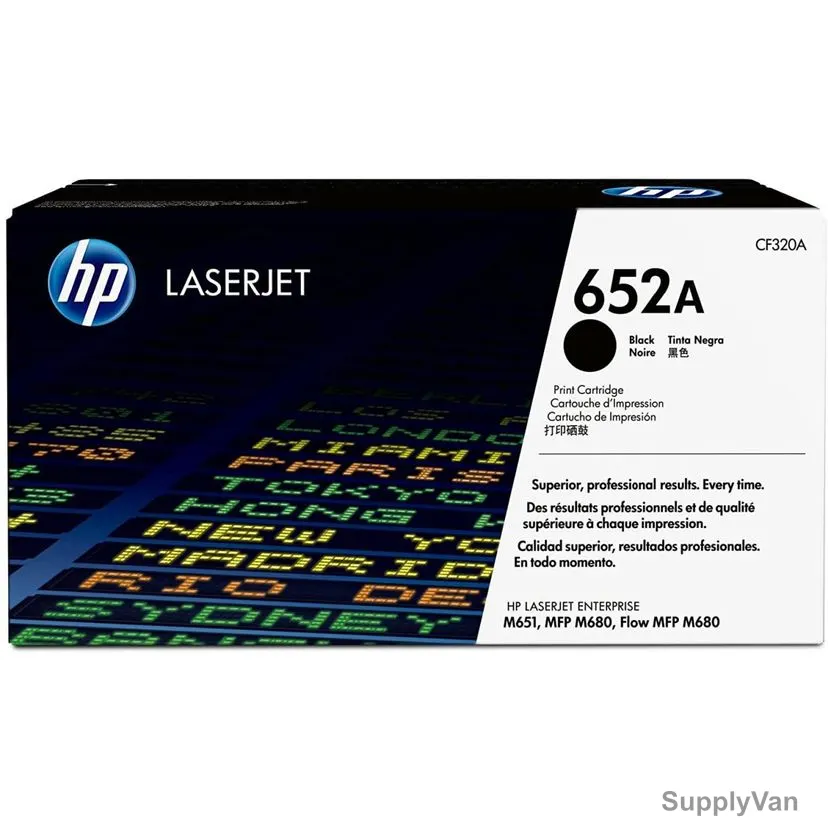 HP Original LaserJet Toner Cartridge, CF320A, 652A, Black — image 1