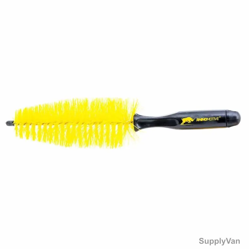 Rhinomotive Smart Cone Wheel Cleaning Brush, R1812, Plastic, Black/Yellow — image 1