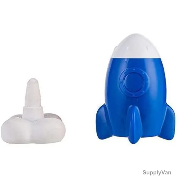 Deli Rocket Shape Pencil Sharpener, ER00601, 1 Hole, 8MM Hole Dia, Blue