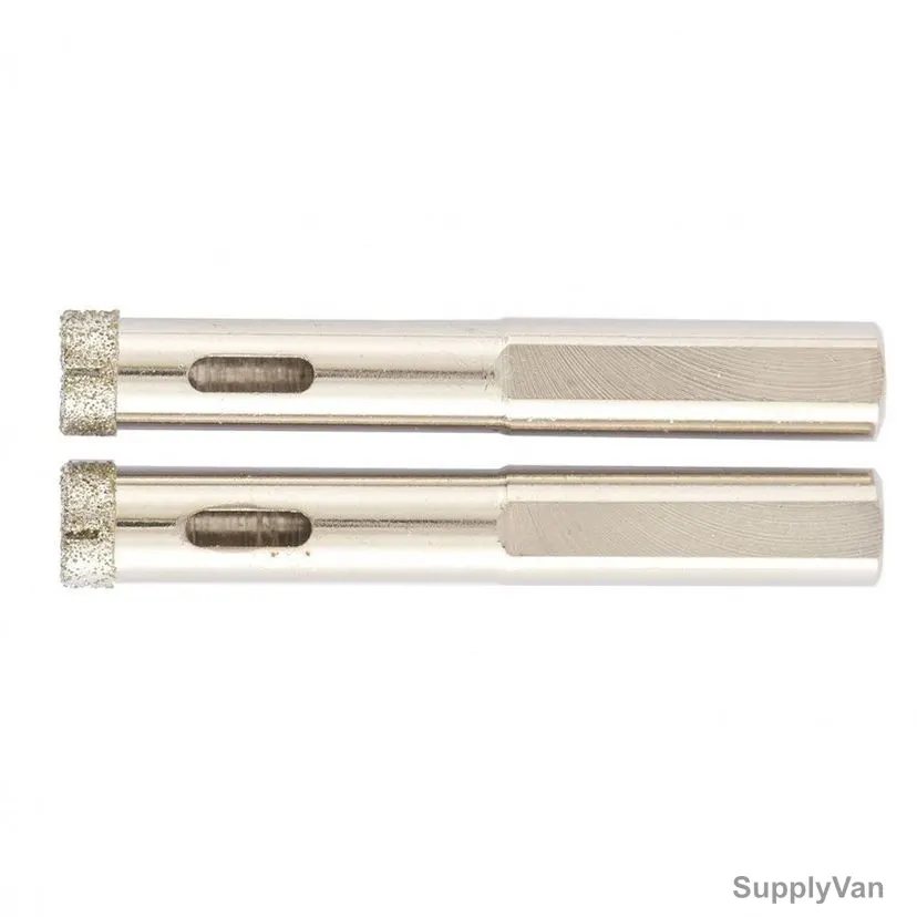 Mtx Glass and Ceramic Drill Bit, 726409, 6 Point, Hexagonal, 40 x 67MM, 2 Pcs/Pack
