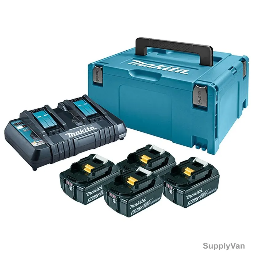 Makita Makpac Power Source Kit, MKP3PT184, 18V, 6 Pcs/Kit