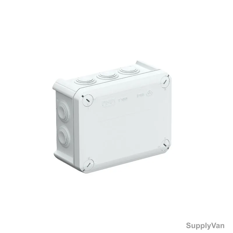 OBO Junction Box, OBO2007077, T100, Polypropylene, IP66, Light Grey