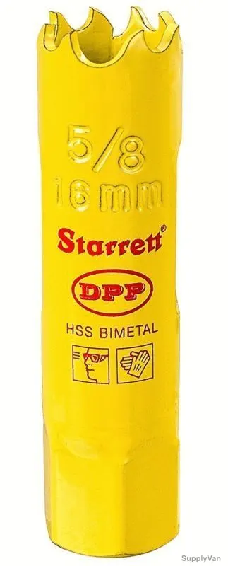 Starrett Dual Pitch Professional Hole Saw, DH0058, 16mm