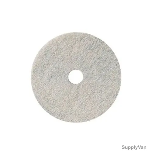 3M Floor Pad, 4100, White, 17 Inch, 5 Pcs/Pack