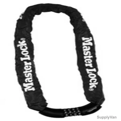 Master Lock Chain W/Combination Lock, ML8392EURDPROCOL, Hardened Steel