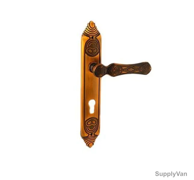 Doganlar Door Handle, Misir, Brass, Gold Plated