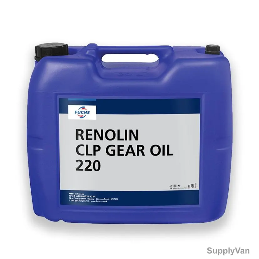 Fuchs Renolin CLP 220 Gear Oil, 20 Ltrs