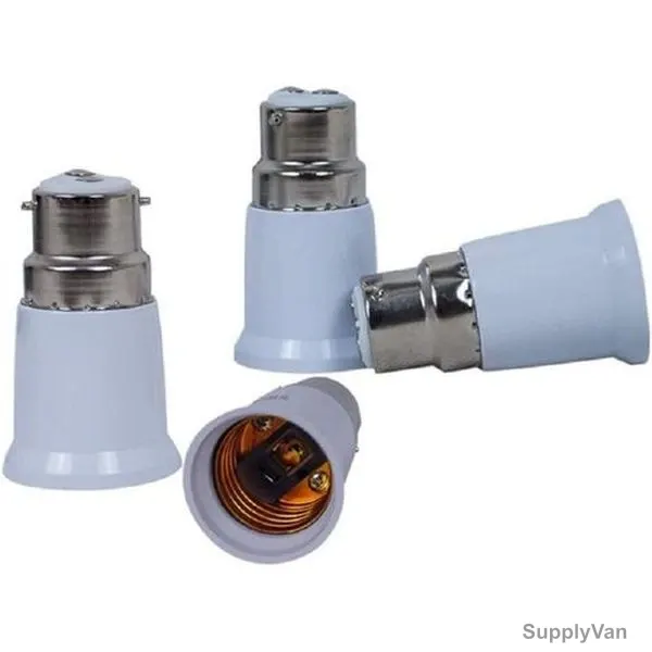 Lamp Holder, B22 to E27 Base, White, 4 Pcs/Pack — image 1