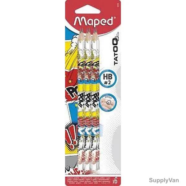 Maped Pencil, MD-850056, Black, 6 Pcs/Pack