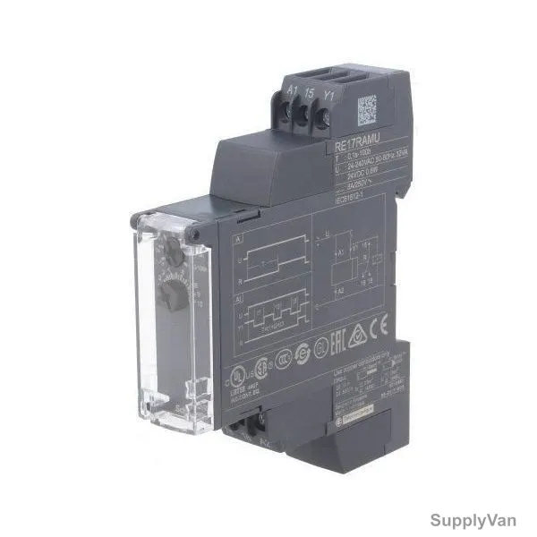 Schneider Electric On-Delay Timer With Control Signal, RE17RAMU, 240V, 8A
