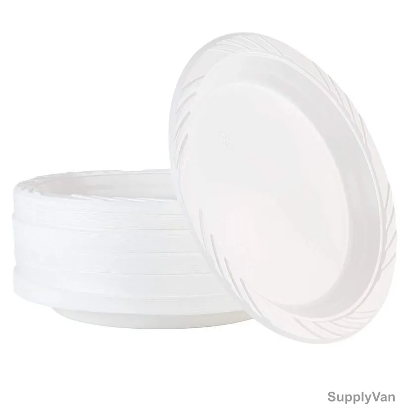 Plastic Plate, 10 Inch, 25 Pcs/Pack — image 1