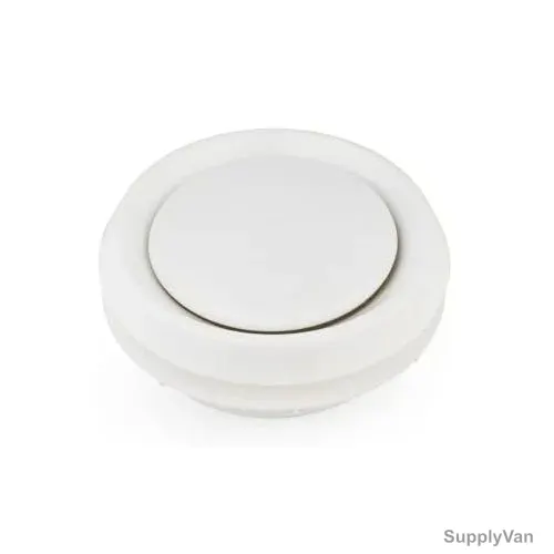 Novex Air Valve For Ventilation Grille, NV-AV6, PVC, 6 Inch Dia, White — image 1