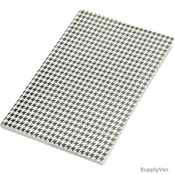 FIS 5MM Square Lines Notebook with PVC Soft Cover, FSNBP5A5100BKWH, 148 x 210MM, 100 Pages, Black and White