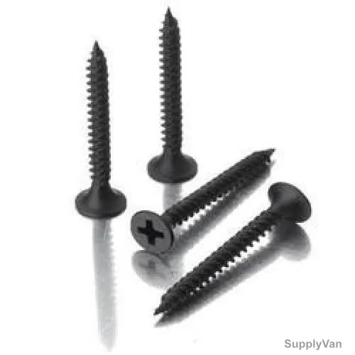 Pride Gypsum Screw, 1 Inch x 8MM, Black, 18 Pcs/Pack