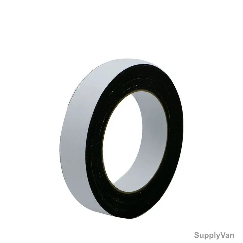 Single Sided Foam Tape, 1MM, 24MM x 5 Mtrs, Black/White — image 1