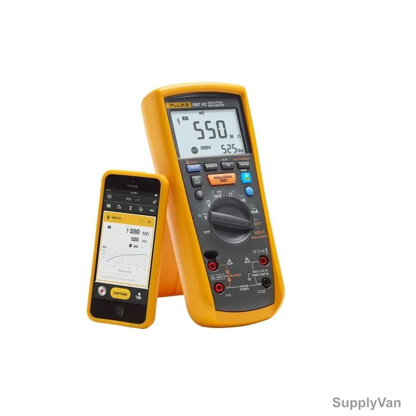 Fluke 2 In 1 Insulation Multimeter, 1587-FC, 1000V, 500 KOhm — image 1