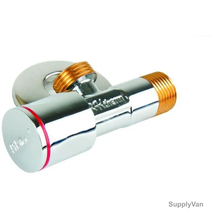 Raktherm Angle Valve, Round, Silver, 1/2 Inch