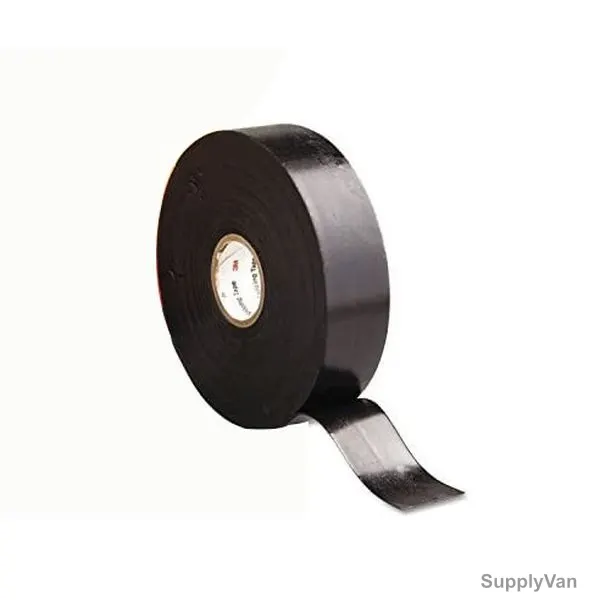 3M Linerless Rubber Splicing Tape, Super 130C, 19MM x 9 Mtrs, Black — image 1