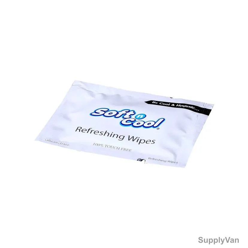 Hotpack Soft n Cool Refreshing Wet Wipes, SNCWT, Small, 1000 Pcs/Pack
