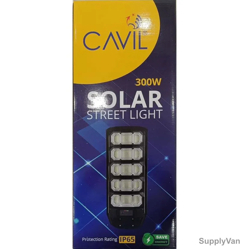 Cavil Solar Street Light, CSL-LED-P300W-UTH, IP65, 300W, 6500K, Cool Daylight — image 1