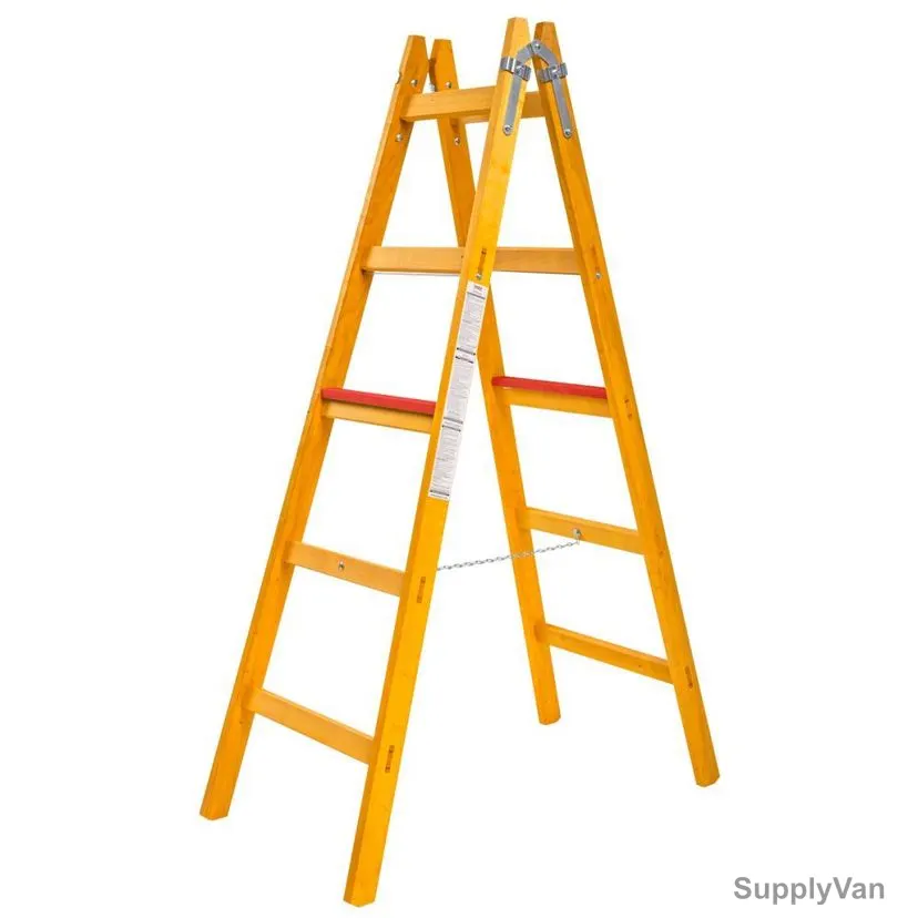 Beorol Wooden Ladder, DME2X5, 2 Sides, 5 Steps, 1.5 Mtrs, 220Kg