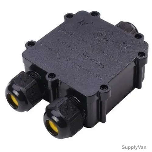Bright Junction Box, M687-Y, IP68, 8-12MM, Black