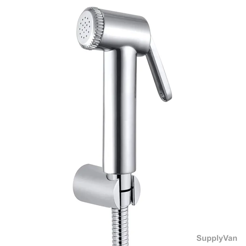 Touch Heavy Duty Handheld Shattaf Set With Silicon Nozzle, Chrome
