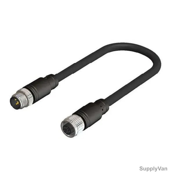 Katlax Dual M12 Female to Male Straight 5 Pin Connector, 1.4MM Core Dia, 0.34 SQ.MM, 10 Mtrs Cable Length
