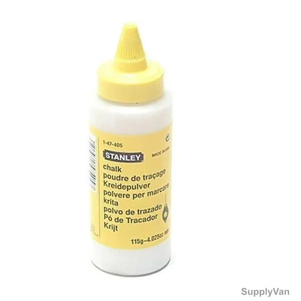 Stanley Chalk Powder Refill, 1-47-405, 115G, White