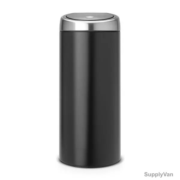 Brabantia Touch Bin, 378744, 30 Litres, Matt Black