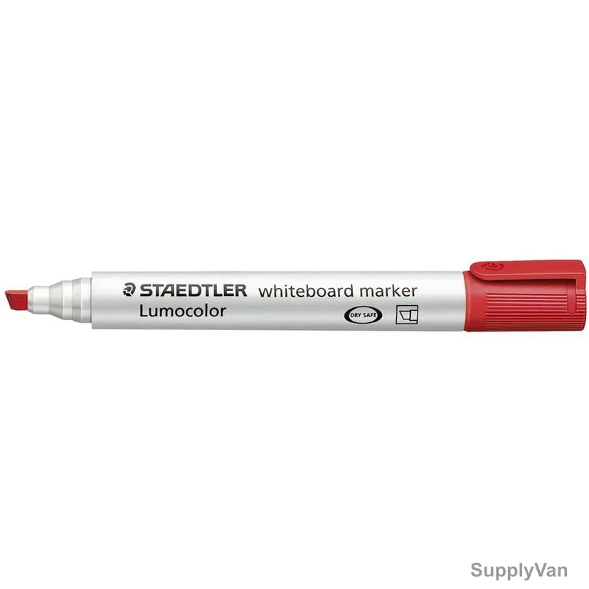 Staedtler Lumocolor White Board Marker, ST-351-02, 2.0MM Tip Size, Red, 10 Pcs/Pack