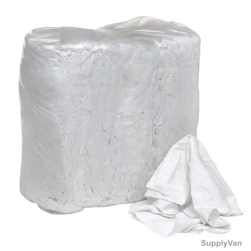 Cotton Rags, 6 Kg, White