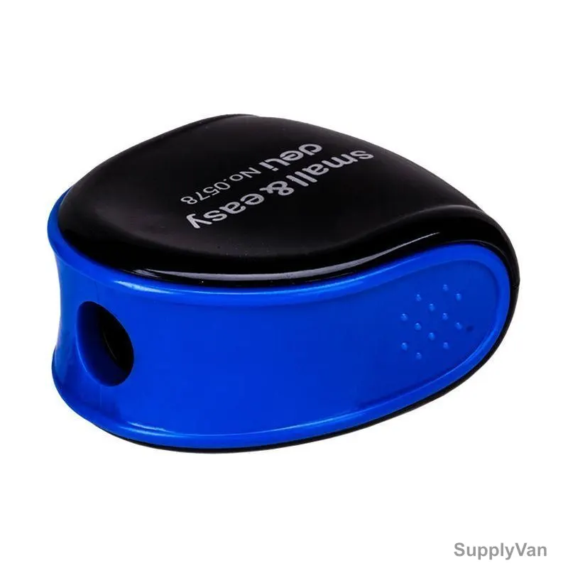 Deli Sharpener With Canister, E0578, 1 Hole, Blue