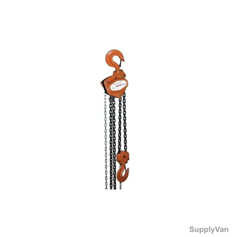 Toyo Manual Chain Hoist, TCB-005, 0.5 Ton x 3 Mtrs
