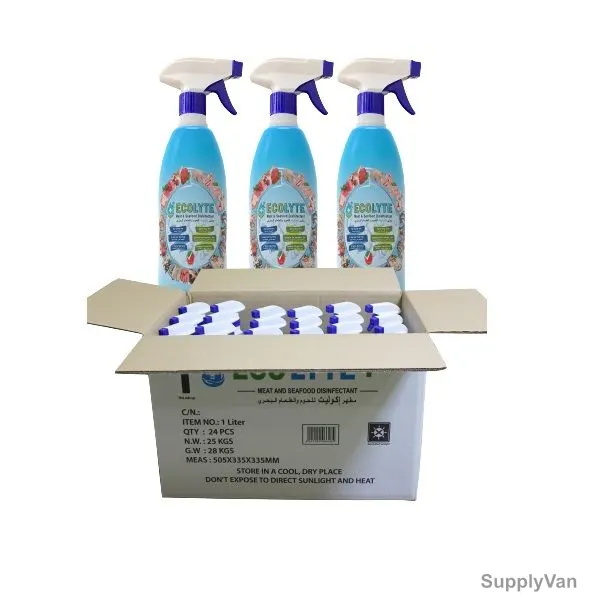Ecolyte Plus 100% Natural Meat and Seafood Disinfectant, 1 Ltr, 24 Pcs/Carton — image 1