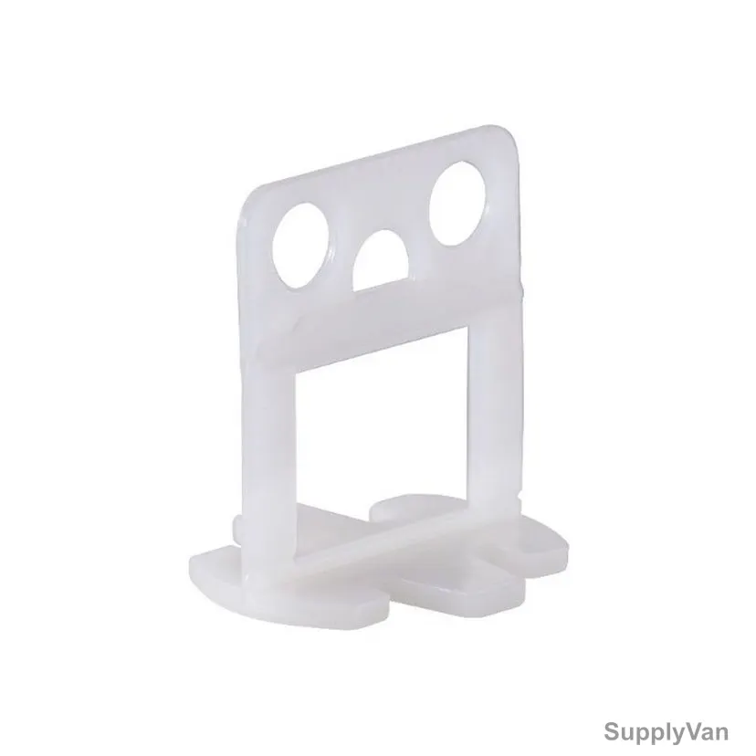 Orbofix Tile Leveling System Clip, TPLS100, Plastic, 1MM Dia, White, 100 Pcs/Pack — image 1