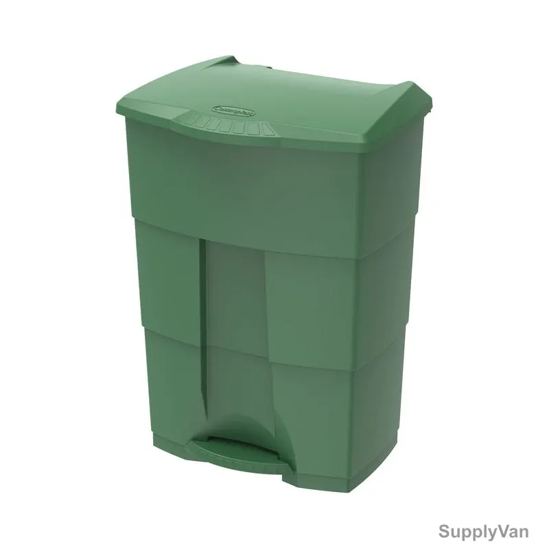 Cosmoplast Step-On Waste Bin With Pedal, IFHHXX329HG, Plastic, 70 Ltrs, Hunter Green — image 1