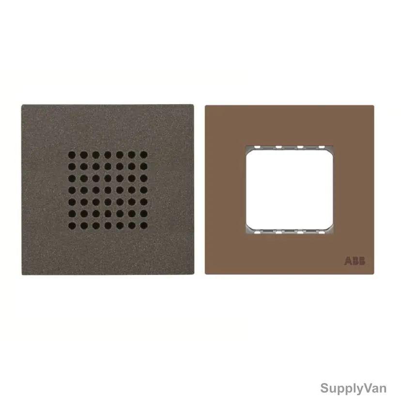 ABB Electronic Bell With Half/Double Rocker Frame, AMD24144-AN-plus-AMD5144-MO, Millenium, 2 Module, 1 Gang, 0.2A, 2 Pcs/Set — image 1