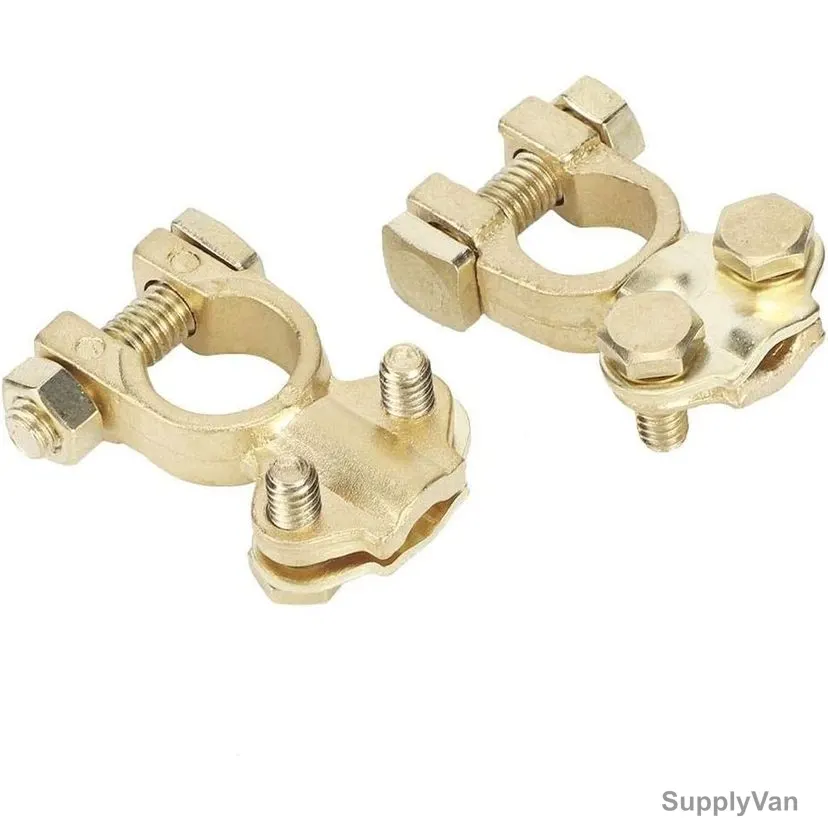 Automotive Battery Terminal Clamp, Copper, Gold