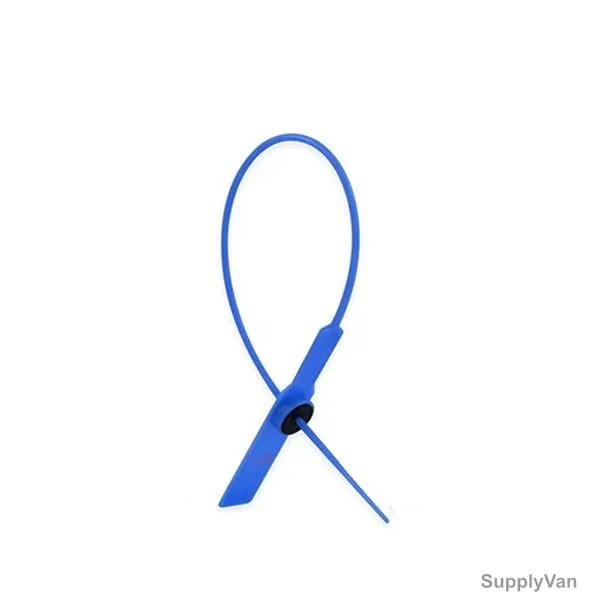 Container Security Seal Tag, Polypropylene, 280MM Length, Blue, 100 Pcs/Pack — image 1