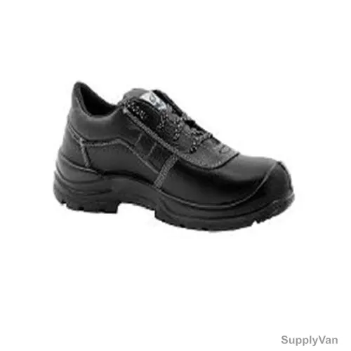 Vaultex Non-Metal High Ankle Safety Shoes, NMS, Genuine Leather, S3 SRA, Size38, Black