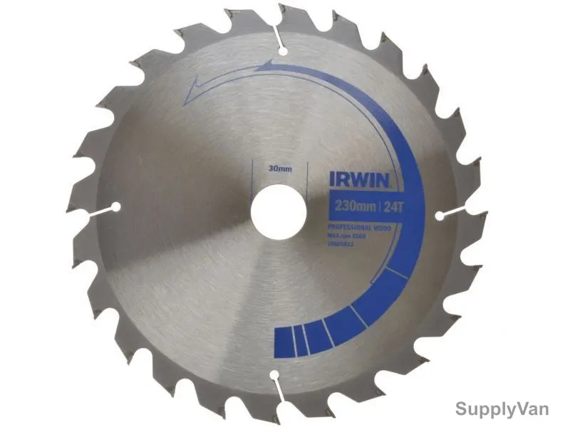 Irwin Circular Saw Blade, IRW10506813, 230x30mm, 24Teeth