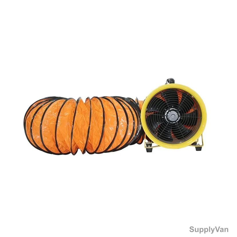 Aqson Blower Fan With Hose, FHT-AB12, 12 Inch, Orange/Black — image 1