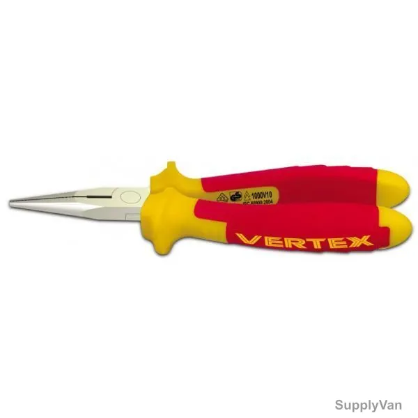 Vertex Insulated Long Nose Plier, VXVDE-8, 8 Inch