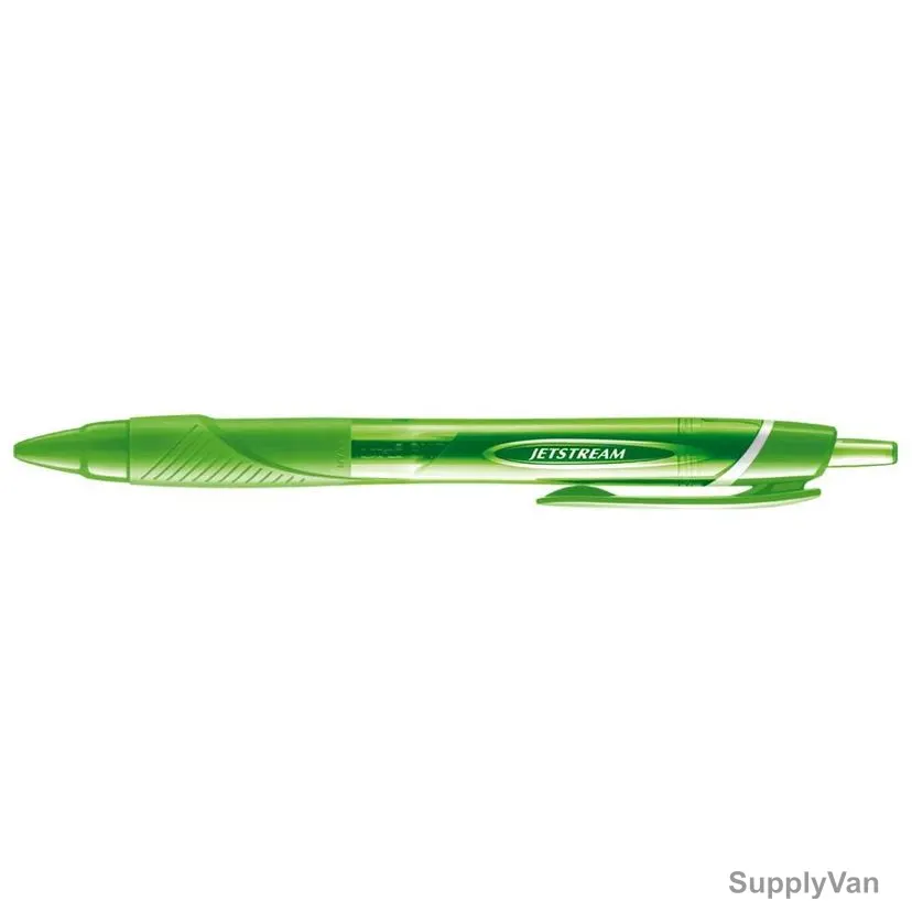 Uni-Ball Colours Retractable Ball Point Pen, SXN150C-GNL, Jetstream, 1.0MM Tip, Light Green, 12 Pcs/Pack
