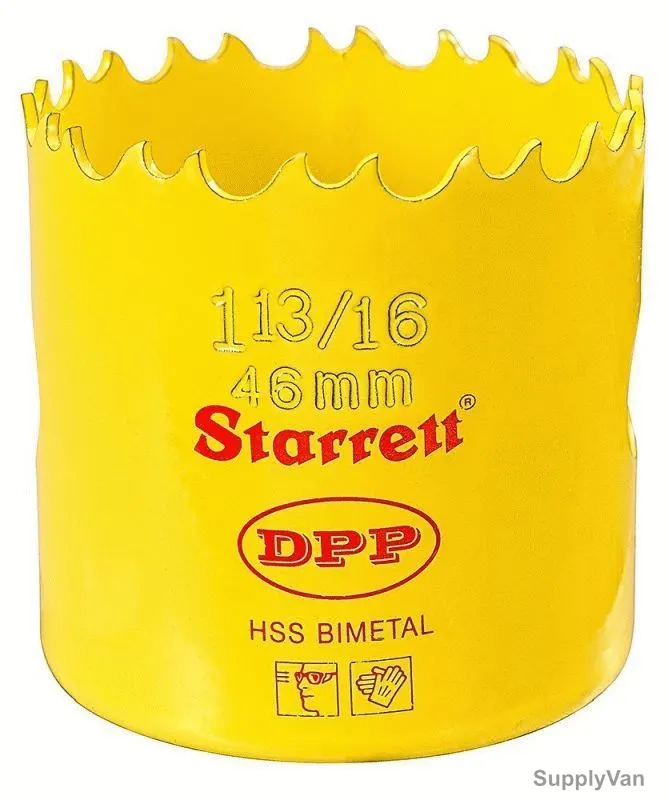 Starrett Dual Pitch Professional Hole Saw, DH1136, 46mm
