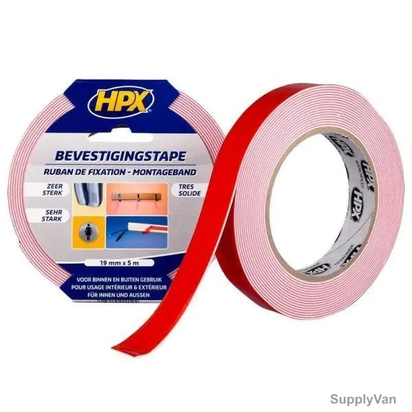Hpx Double Side Foam Tape, 1905, 5 Mtrs, White