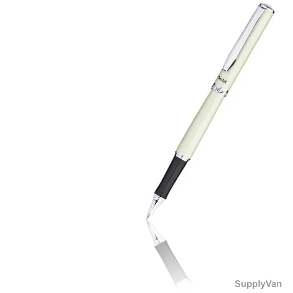 Pentel Sterling Gel Roller Pen, PE-K611W-C, 0.7MM Tip, Blue Ink/Ivory Body